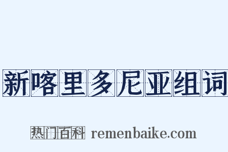 新喀里多尼亚组词是什么意思的图片